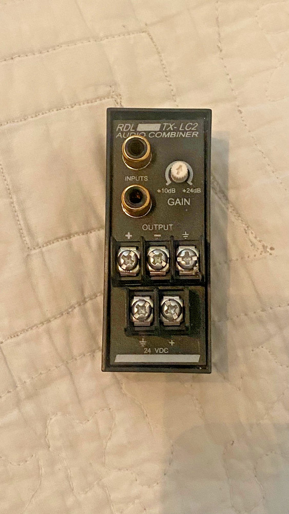 RDL TX-LC2 -10 RCA Dual Mono Input to Balanced Output