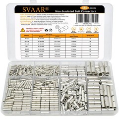 SVAAR 380PCS Non 26-6 AWG Kit, Non-Insulated Splice – Tinned Copper