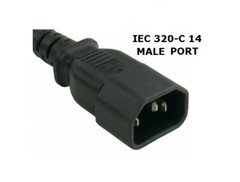 LASE 1.8″ FT AC Power Cable Y Splitter IEC320-C14 to IEC320-C13 & Nema NR5-15R