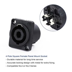 4 Conductor Speakon Cable with NL4FC Twist Lock Connector For Pro Studio Speaker