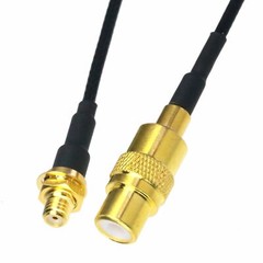 RCA Phono to microdot jack F/F cable for Wireless Audio Aux Transmitter Receiver