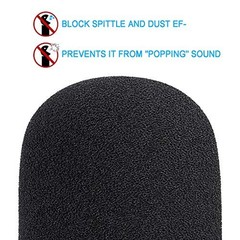 Pop Filter Foam Cover for USB Dynamic Microphone – Blocks Plosives & Wind Noise