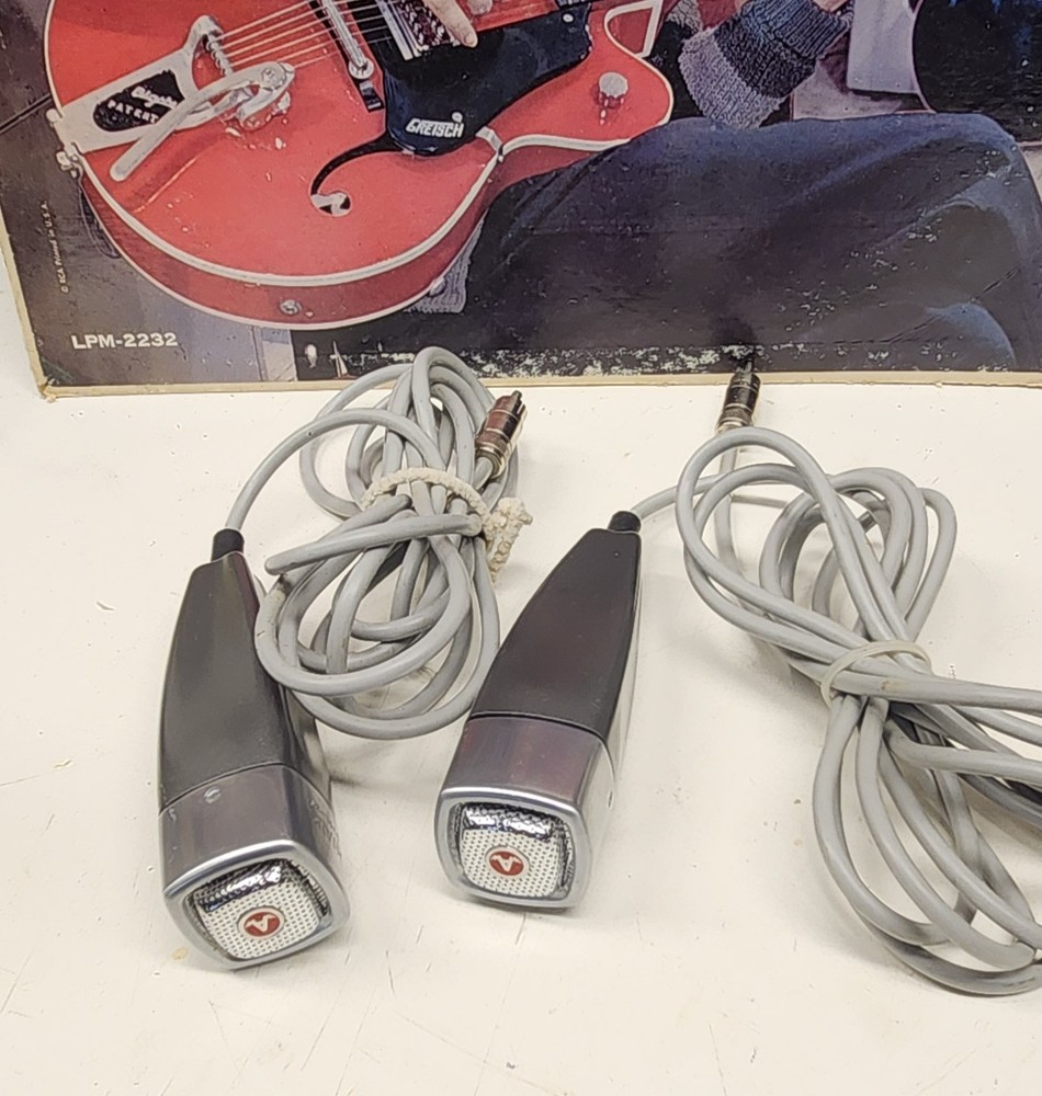Vintage Astatic 335L-29 Microphones,Pair LO-Z Working Good