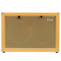 Contemporary 2×12″ Empty Guitar Cabinet – Orange Tolex/ Wheat Cloth Grill