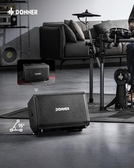 Donner Electric Drum Amp 200W, Peak Power 1000-Watt Wireless Black