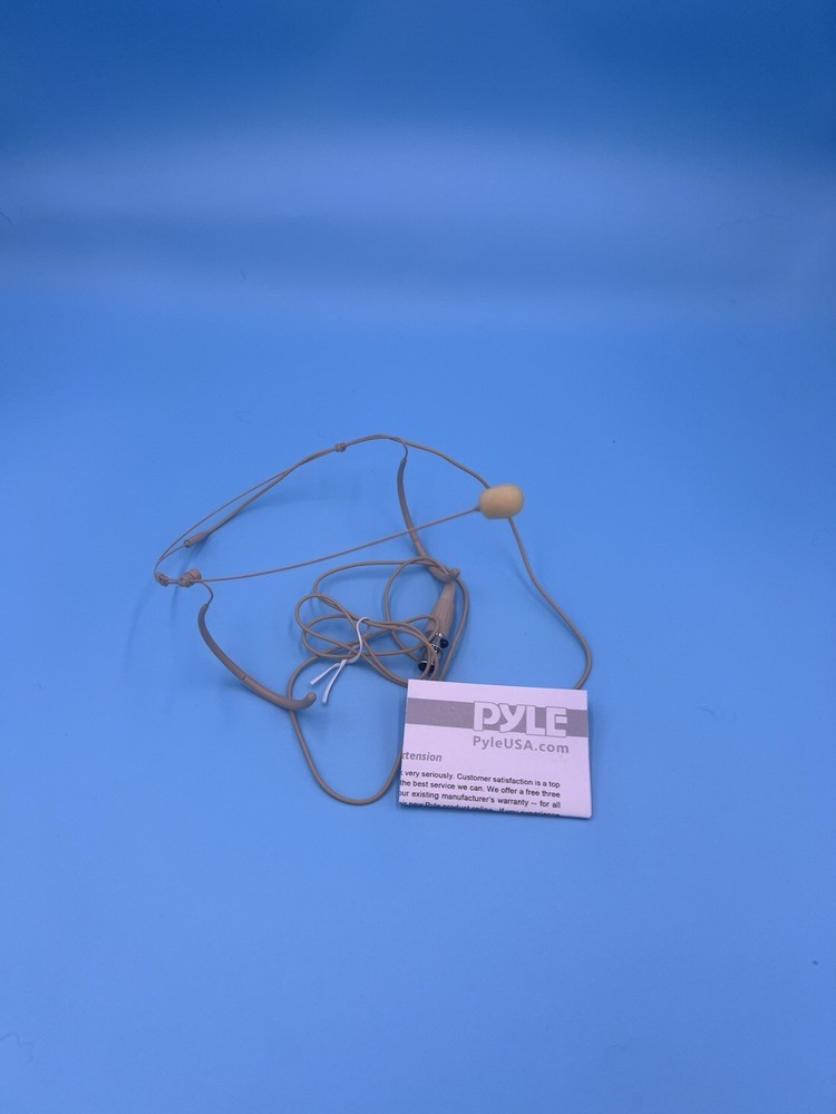 Pyle Pro Dual Over-Ear Headset Microphone – Beige/Matches Various Skin Types