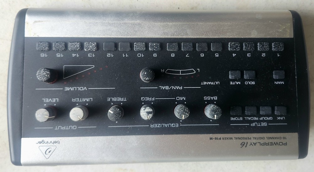 Behringer Powerplay P16-M Digital Personal Monitor Mixer 16CH 24-Bit Desktop