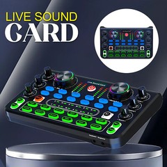 Sound Mixer Microphone Voice Changer For Broadcast Live Streaming Effect PC KTV