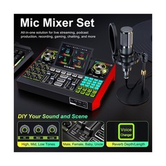 neculogy G10 Podcast Equipment Bundled with Audio Mixer Integrated Podcast Pr…