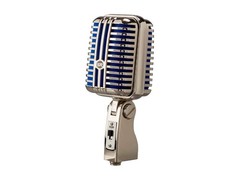 Monoprice Memphis Blue Classic Dynamic Microphone – Large, Silver