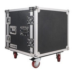 Sound Town Shock Mount 10U ATA Rack Case w/ 21″ Rackable Depth (STRC-SP10UW)