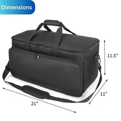 Talrizio Gig Bag Cable File Bag and Gear Organizer DJ Musician Bag 17″ Laptop