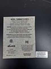 Furman P-8 PRO C Advanced Power 20A 120V Conditioner