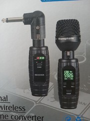 SHS Audio Universal Wired Mic to Wireless Mic Converter, UHF, MPN SWMA-500