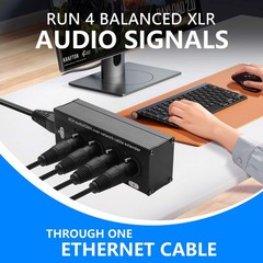 2PCS 4-Channel DMX XLR to Ethernet Extender Male to RJ45 Ethercon Cable Multi…