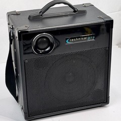 Technical Pro WASP400 Portable Powered PA Speaker Box Mobile Aux USB SD – No Mic