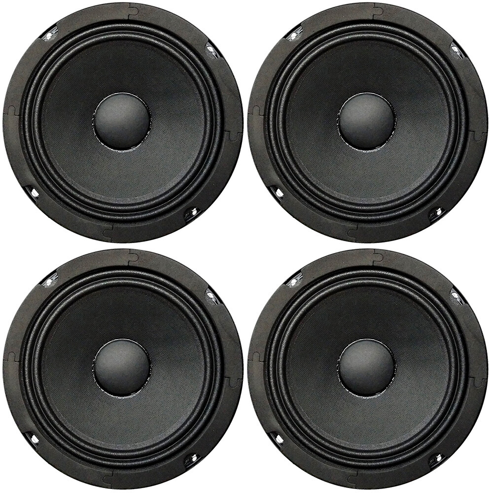 HyperPower 6.5″ Midrange Speaker 200-Watt RMS 8 ohm HP60MD 94dB 400W Max, 4 pcs