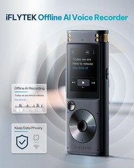 iFLYTEK Offline Voice Recorder with Playback, Secure Digital Recorder with AI…
