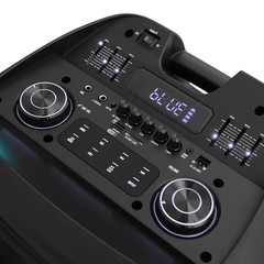 18in Pull Rod Outdoor Portable Bluetooth Party Speaker 18500W with LED Lights