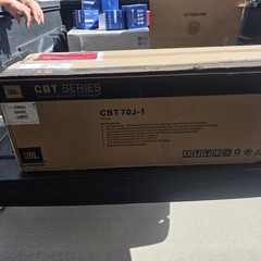JBL CBT 70J-1 Passive Line Array Speaker, Black, 8 Ohm, 500W RMS