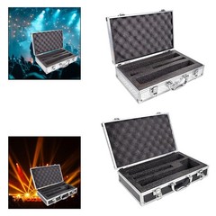 Cordless Microphone Storage Case Portable with Pre Cut Foam Protective Box