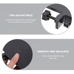 2Pcs ABS Live Sound Card Tray with Clamp Black Microphone Stand Storage Holder