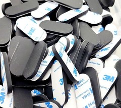 2″ x 3/4″ Oval Rubber Stick on Feet 3/16″ Thick 3M Adhesive Backing Bumper Pads