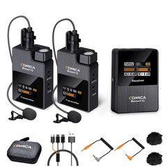 Comica BoomX-D2 – Wireless Microphone System for Cameras, Camcorders, Smartph…