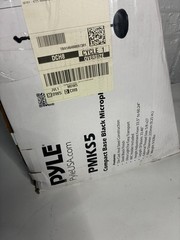 Pyle PMKS5 Compact Base Black Microphone Stand Open Box Adjustable Height