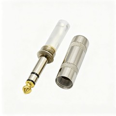 10,1/4 Stereo TRS heavy duty male audio speaker guitar cable connector plug JACK