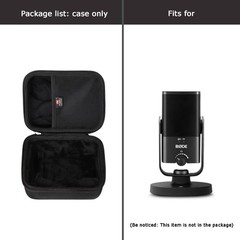 Hard Case For RODE NTUSB Mini X XCM50 Condenser USB Microphone Black Pot