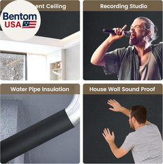 2 Pack High Density Self-Adhesive Sound Insulation Acoustic Closed Cell Foam, 11