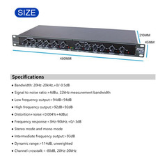 234Xs 2-/3-/4-Way Electronic Audio Crossover Professional Stage Show Equipment