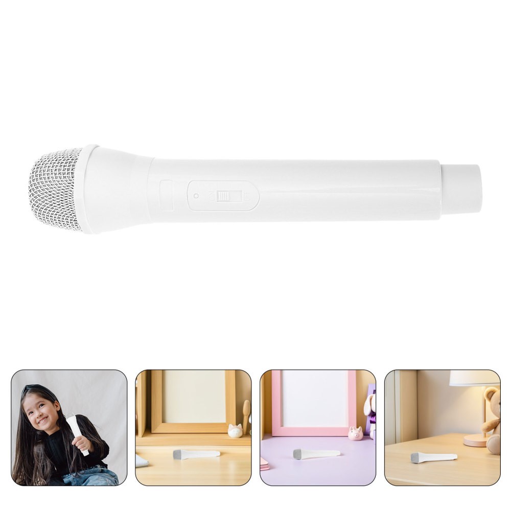 2Pcs Durable Plastic Kids Microphone Props for Stage Performance and Roleplay