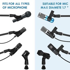 Kasonic Microphone Stand Heavy Duty Adjustable Collapsible Tripod Boom Mic New