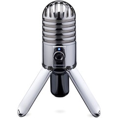 Samson Meteor Mic USB Studio Condenser Microphone – Silver – SAMTR