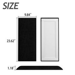 Greymond Upholstered Wall Mounted Headboard, Acoustic Panel, Peel 12, Black
