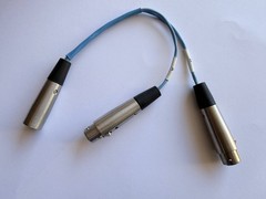 Clear-Com YC-36 Cable Adapter for RS 602 RS 622 – 3 Pin XLR F to 6 Pin XLR M