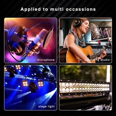 XLR Cables, Microphone Cable 1.5ft 6 Packs, Short XLR Cable Male to Female Mi…