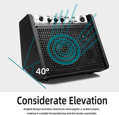 DM20 20W Bluetooth Personal Monitor Amplifier Electric Drum Amplifier Speaker,Ke
