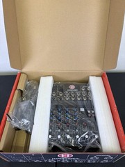 HARBINGER L802 LvL Series 8-Channel Compact Mixer with Manual Adaptor and Box