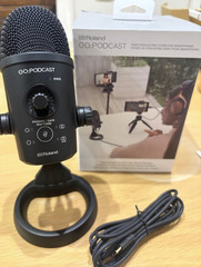 Roland GO:PODCAST Condenser Microphone 24-bit/48kHz USB-C Bus Powered 200mA