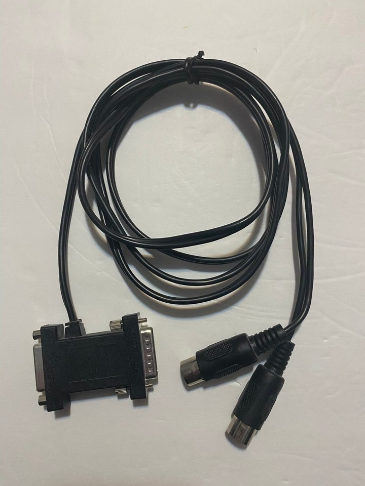 15-Pin MIDI In/Out DA15 M/F Cable – MIDI Joystick Sound Card Adapter