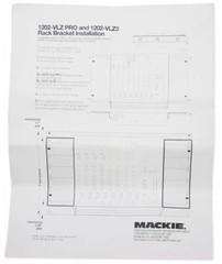 Mackie 1202VLZ4 12-channel Pro Mixer w/ 4 ONYX Preamps+RM1202-VLZ Rack Mount Kit