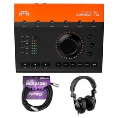 Bitwig Connect 4/12 USB-C Audio CV Interface Bundle w/ Studio Headphones & Mic