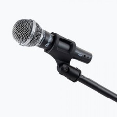 Quarter-Turn Round-Base Microphone Stand Heavy Duty + Unbreakable Wireless Clip