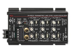 RDL FP-PEQ3 3 Band Parametric Equalizer – Terminals/Phono Jacks