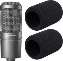 Audio-Technica AT2020 Pop Filter – 2 Windscreens for AT2020 & AT-2035 Microphone