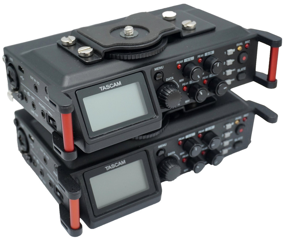 Lot (2) TASCAM DR-70D 4-Channel Audio Recording Device for DSLR Cameras – Black