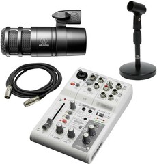 AG03MK2 AT2040 Streaming Mixer Microphone Stand XLR Cable Set